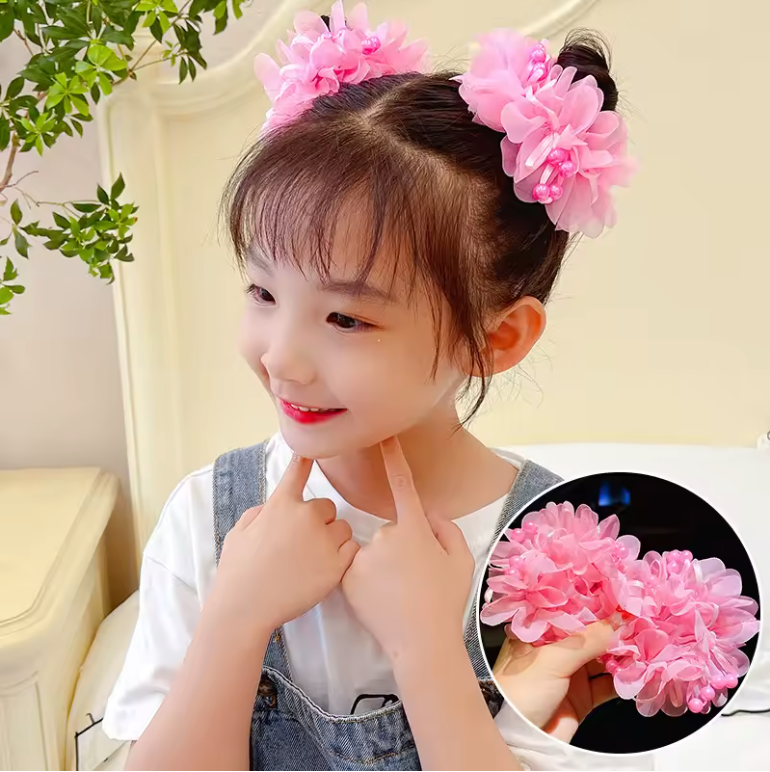 Anillos de Flores Divertidos - ¡Estilo y Color para Niñas!